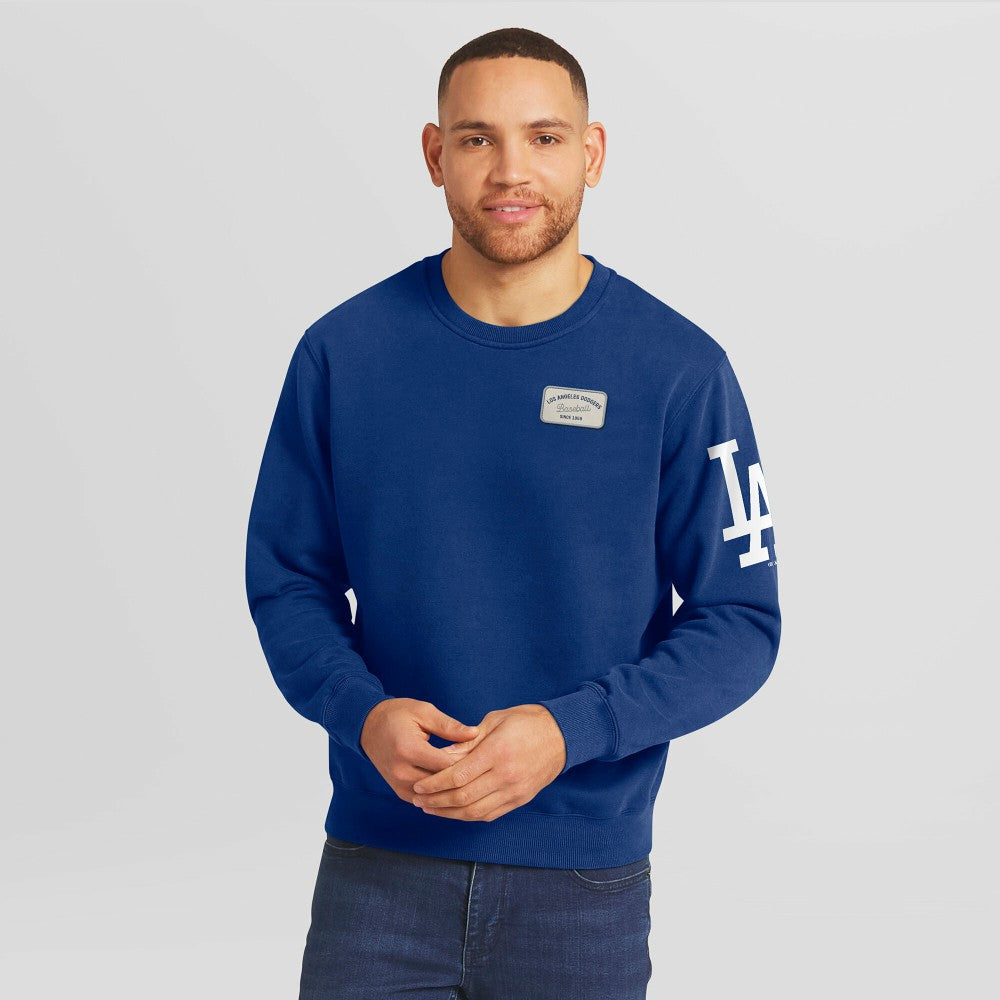 Los Angeles Dodgers Darius Rucker Collection by Fanatics Washed Crew Neck Pullover Sweatshirt On Sale
