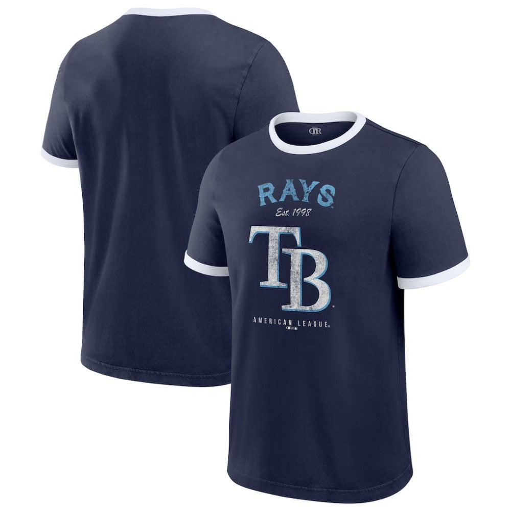 Tampa Bay Rays Darius Rucker Collection by Fanatics Washed Ringer T-Shirt On Sale
