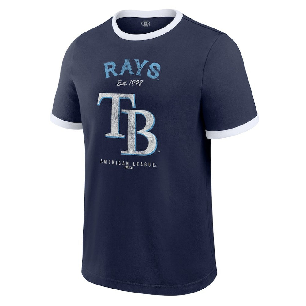Tampa Bay Rays Darius Rucker Collection by Fanatics Washed Ringer T-Shirt On Sale