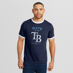 Tampa Bay Rays Darius Rucker Collection by Fanatics Washed Ringer T-Shirt On Sale