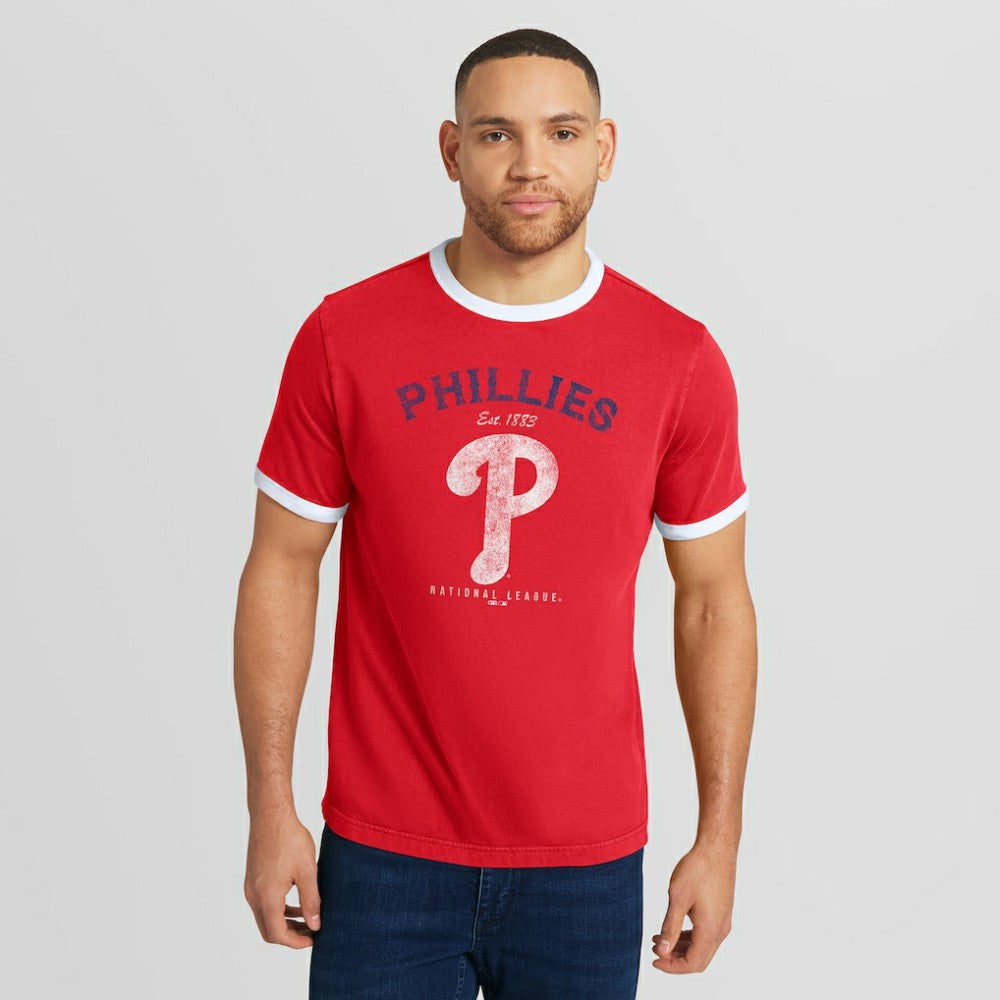 Philadelphia Phillies Darius Rucker Collection by Fanatics Washed Ringer T-Shirt for sale