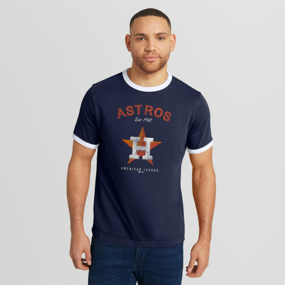 Houston Astros Darius Rucker Collection by Fanatics Washed Ringer T-Shirt Online