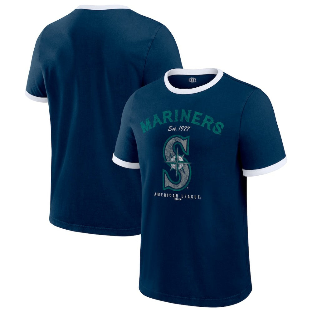 Seattle Mariners Darius Rucker Collection by Fanatics Washed Ringer T-Shirt Near Me