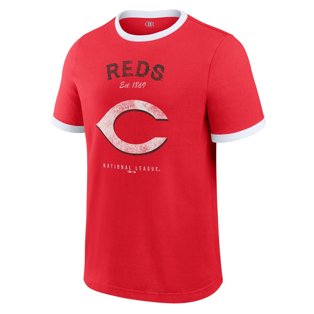 Cincinnati Reds Darius Rucker Collection by Fanatics Washed Ringer T-Shirt for sale