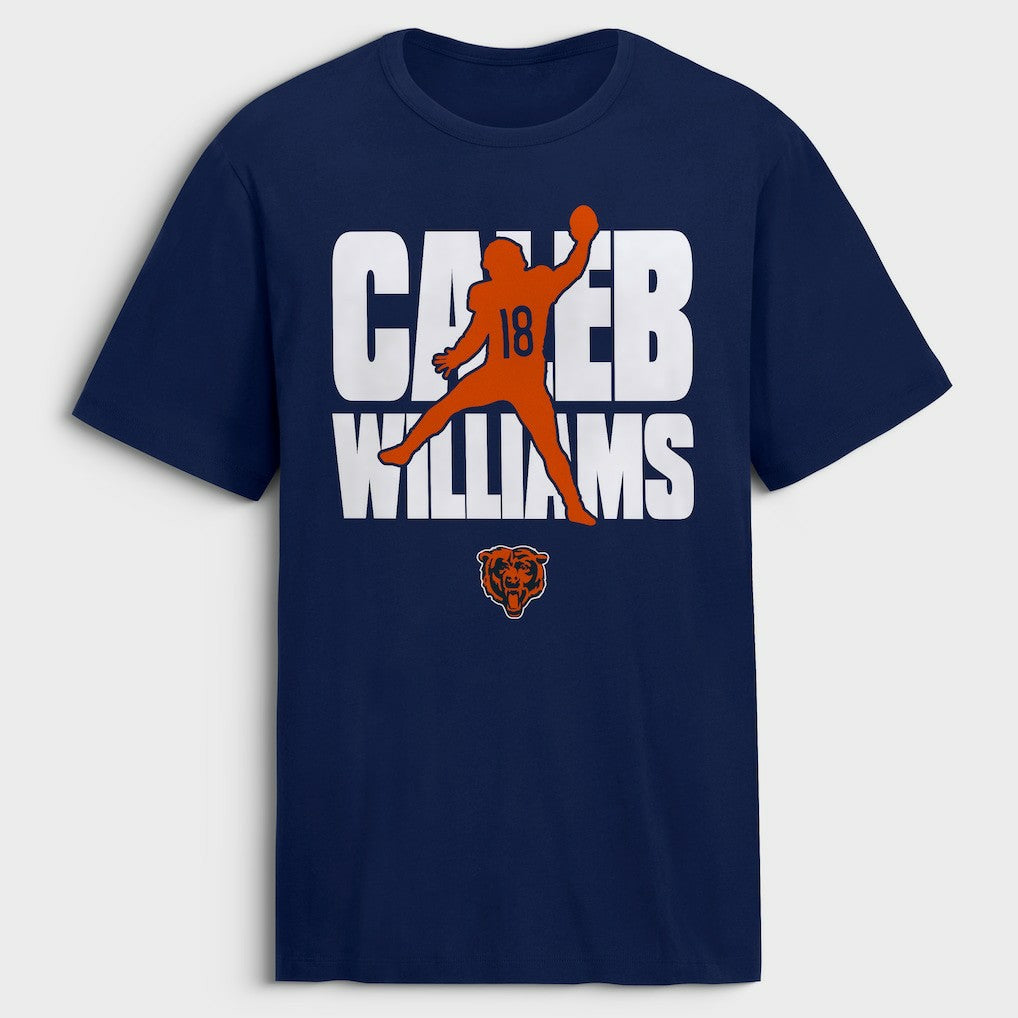 Caleb Williams Chicago Bears Silo T-Shirt Navy - NFL