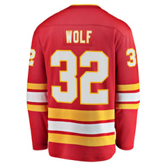 Dustin Wolf Calgary Flames - Fanatics Home Breakaway Jersey Red