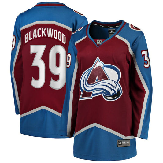 Mackenzie Blackwood Colorado Avalanche Fanatics Women's Home Breakaway Jersey - Burgundy | NHL Jerseys