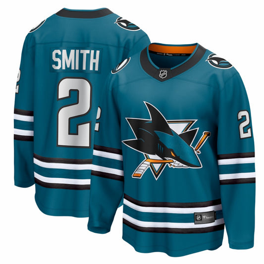 Will Smith San Jose Sharks Fanatics Home Breakaway Jersey - Teal | NHL Jerseys