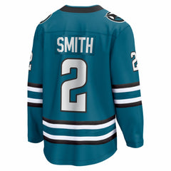 Will Smith San Jose Sharks - Fanatics Home Breakaway Jersey Teal