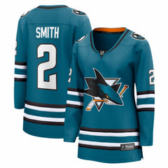 Will Smith San Jose Sharks - Fanatics Women's Home Breakaway Jersey Teal