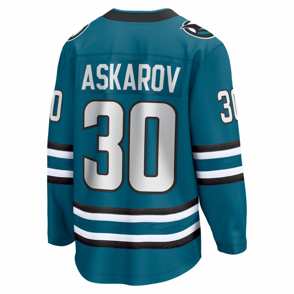 Yaroslav Askarov San Jose Sharks - Fanatics Home Breakaway Jersey Teal
