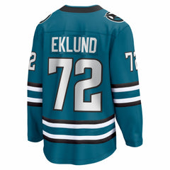 William Eklund San Jose Sharks - Fanatics Home Breakaway Jersey Teal
