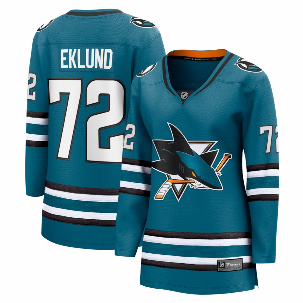 William Eklund San Jose Sharks - Fanatics Women's Home Breakaway Jersey Teal