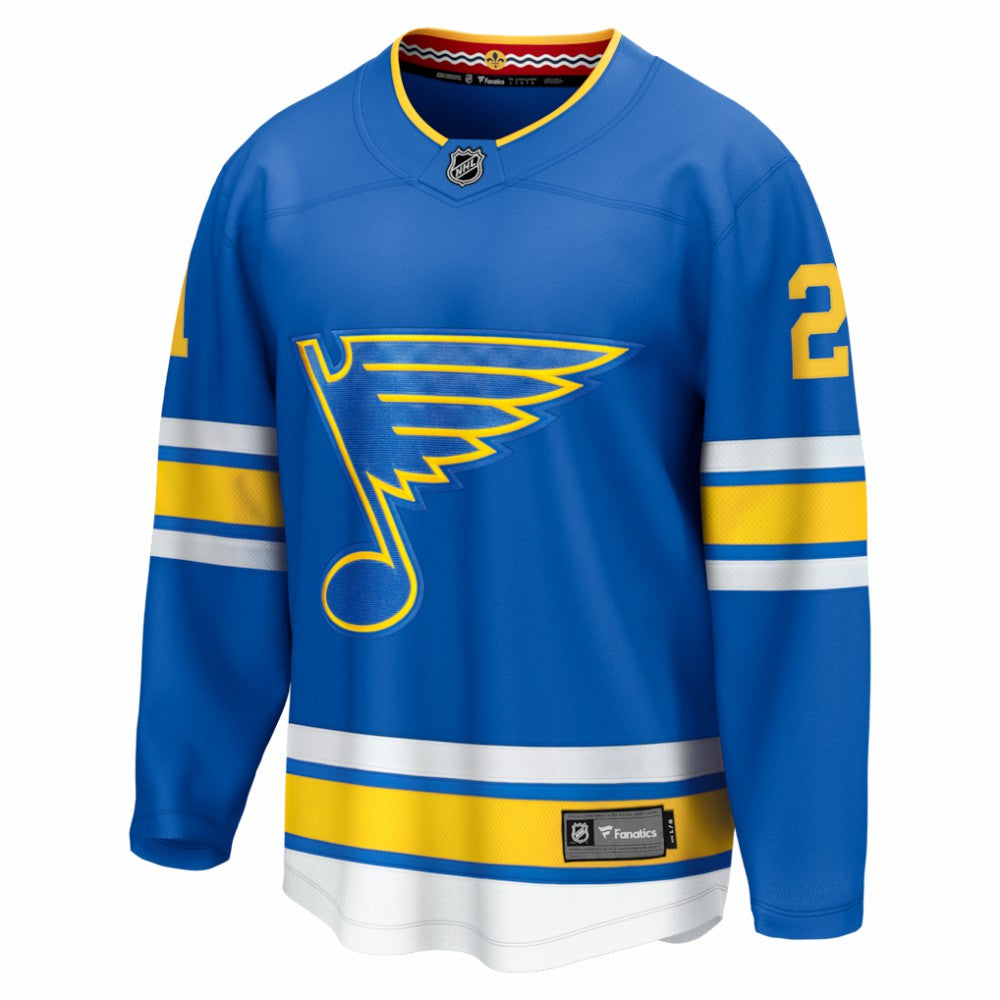 Jimmy Snuggerud St. Louis Blues Fanatics Home Breakaway Jersey - Blue | NHL Jerseys