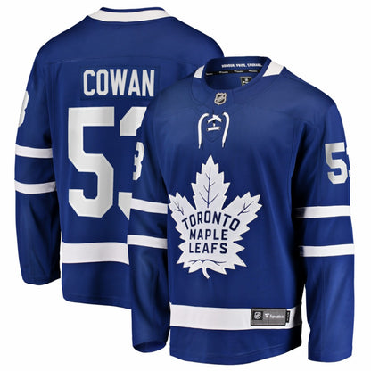 Easton Cowan Toronto Maple Leafs Fanatics Home Breakaway Jersey - Blue | NHL Jerseys