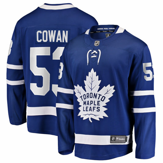 Easton Cowan Toronto Maple Leafs Fanatics Home Breakaway Jersey - Blue | NHL Jerseys