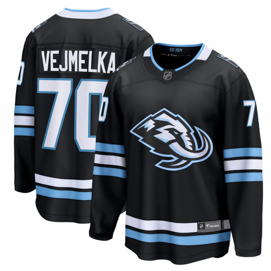 Karel Vejmelka Utah Mammoth Fanatics Home Breakaway Jersey - Black | NHL Jerseys