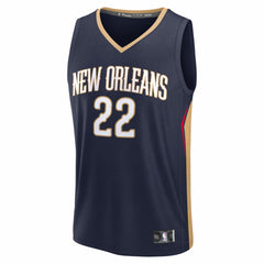 Fanatics - Derik Queen New Orleans Pelicans Fast Break Replica Jersey - Icon Edition - Navy