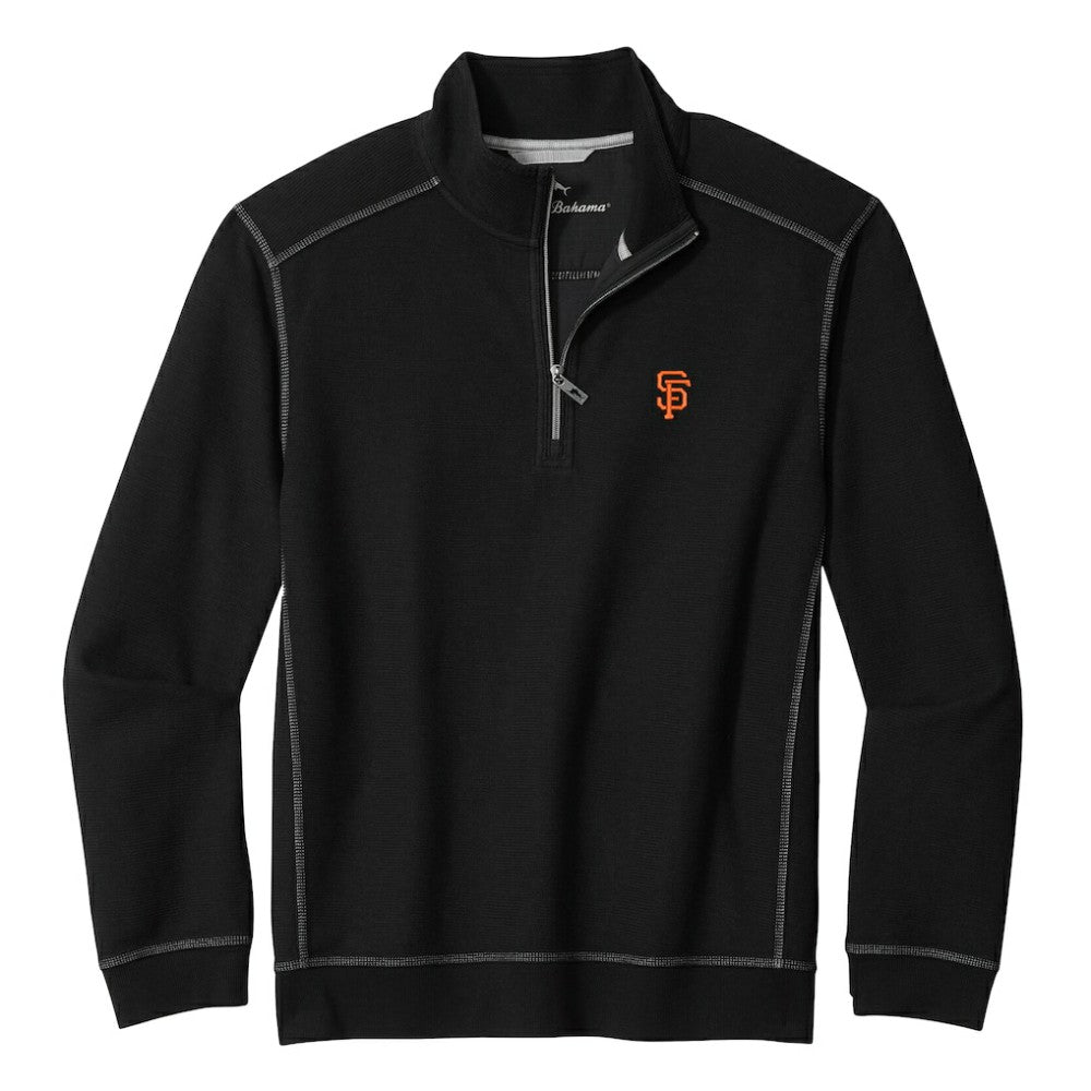 San Francisco Giants Tommy Bahama Montego Bay Half-Zip Sweatshirt On Sale