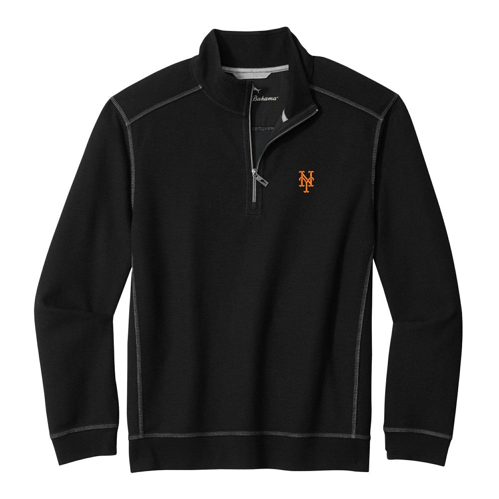 New York Mets Tommy Bahama Montego Bay Half-Zip Sweatshirt for sale