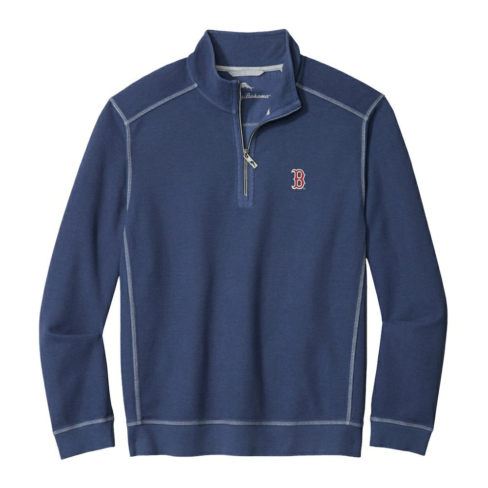 Boston Red Sox Tommy Bahama Montego Bay Half-Zip Sweatshirt for sale