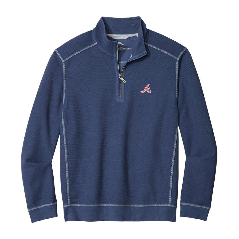 Atlanta Braves Tommy Bahama Montego Bay Half-Zip Sweatshirt Lifestyle