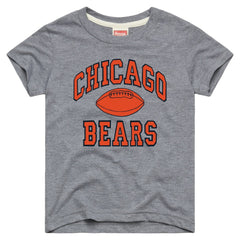 Chicago Bears Homage Youth Gridiron Tri-Blend T-Shirt Gray - NFL