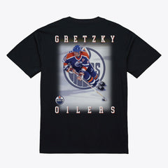 Wayne Gretzky Edmonton Oilers - Mitchell & Ness Photo T-Shirt Black
