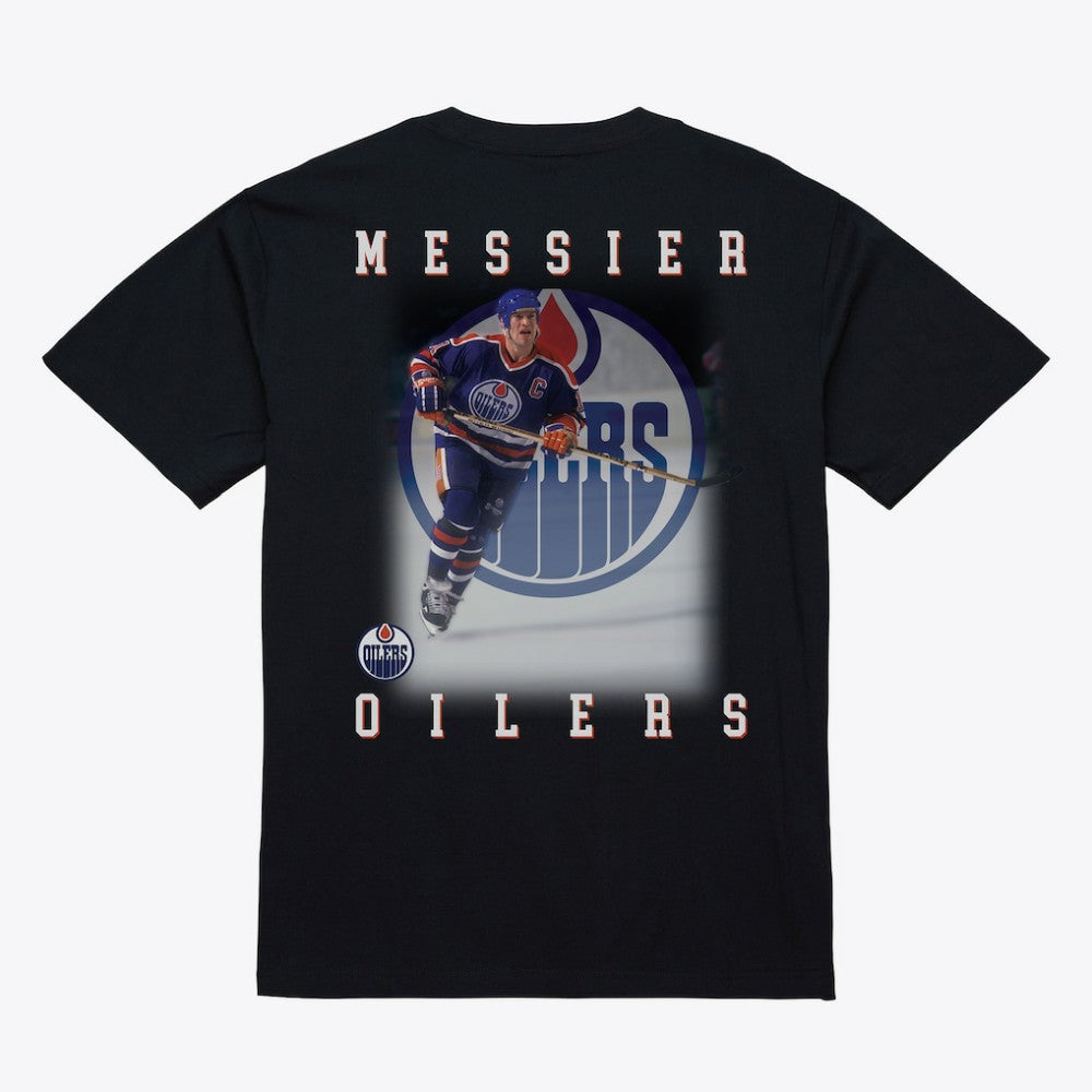 Mark Messier Edmonton Oilers - Mitchell & Ness Photo T-Shirt Black