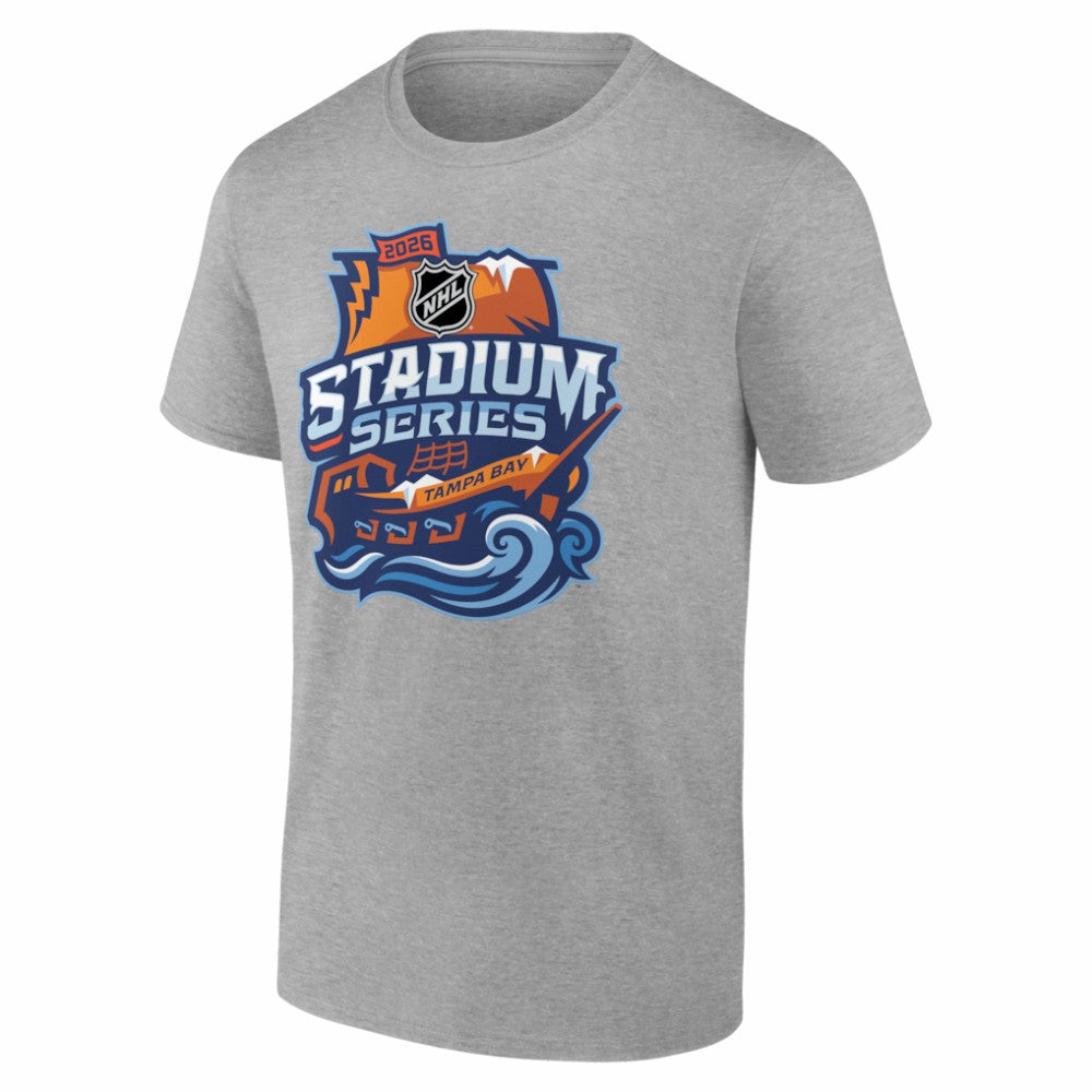 Boston Bruins 2026 NHL Stadium Series Personalized Name & Number T-Shirt Gray