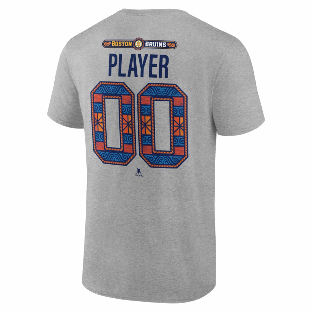Boston Bruins 2026 NHL Stadium Series Personalized Name & Number T-Shirt Gray