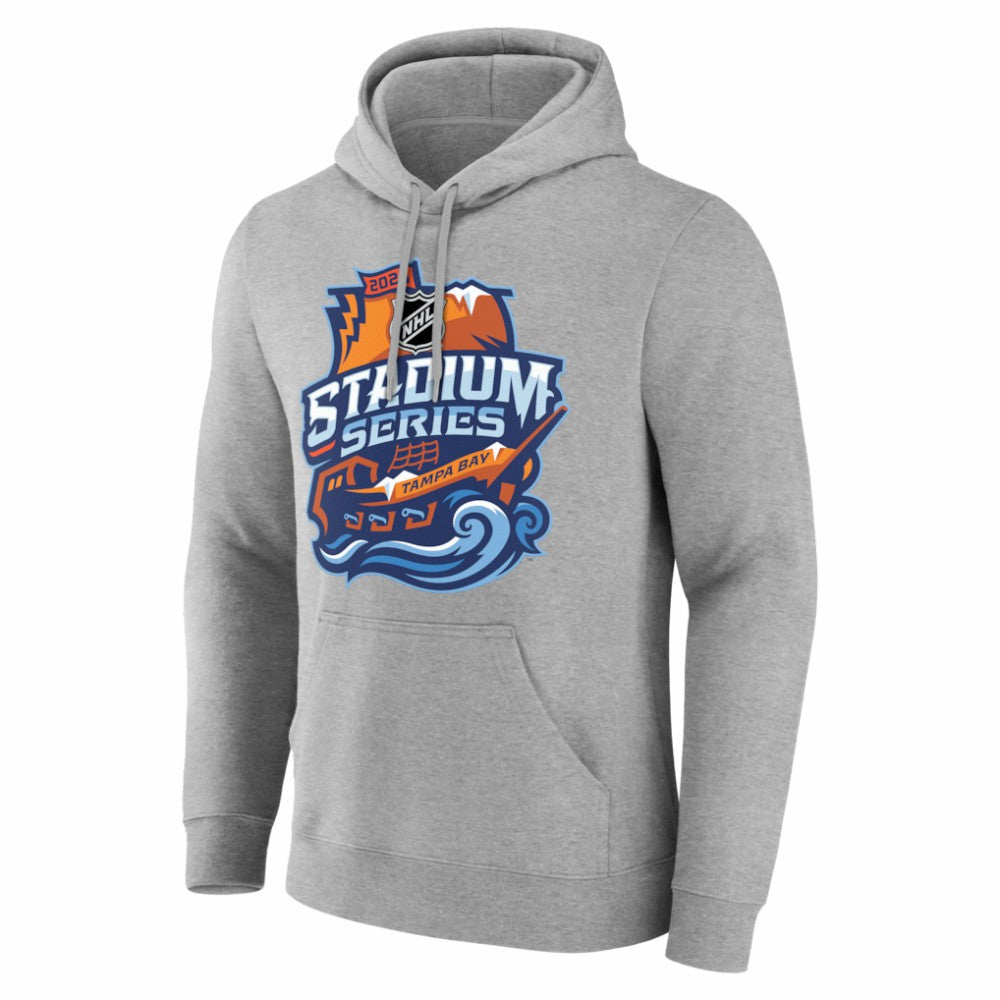 Tampa Bay Lightning - 2026 NHL Stadium Series Personalized Name & Number Hoodie Gray