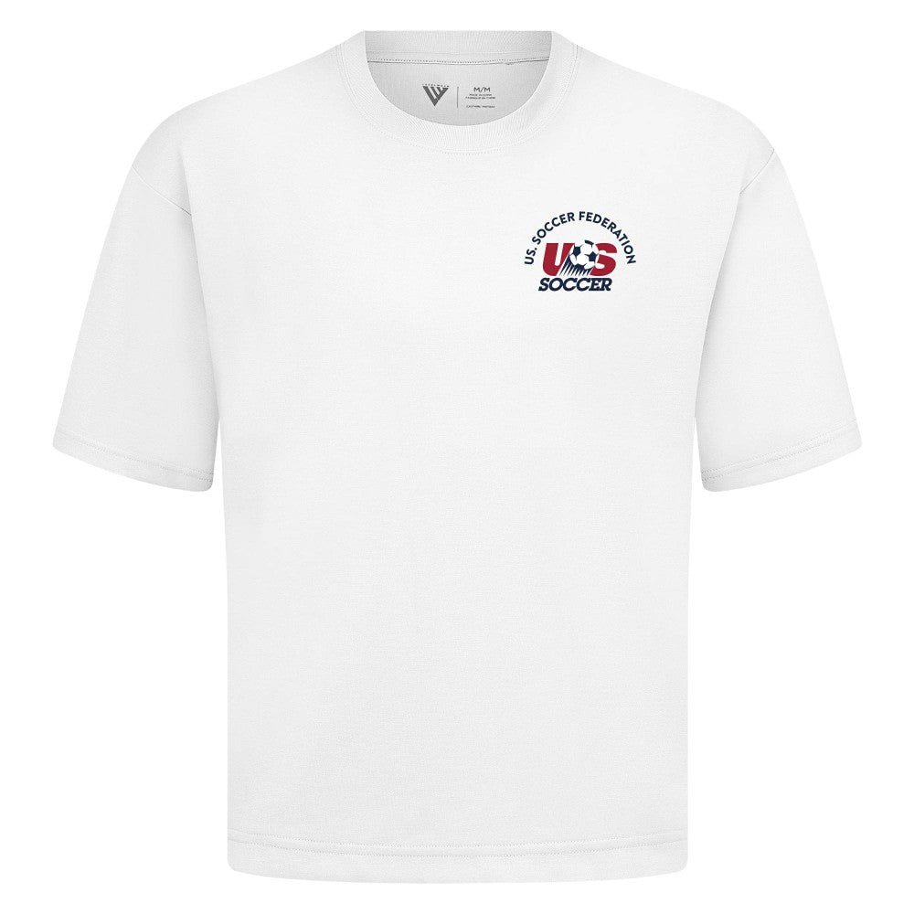 USMNT Levelwear Luxe Signature Knit Transit T-Shirts - White