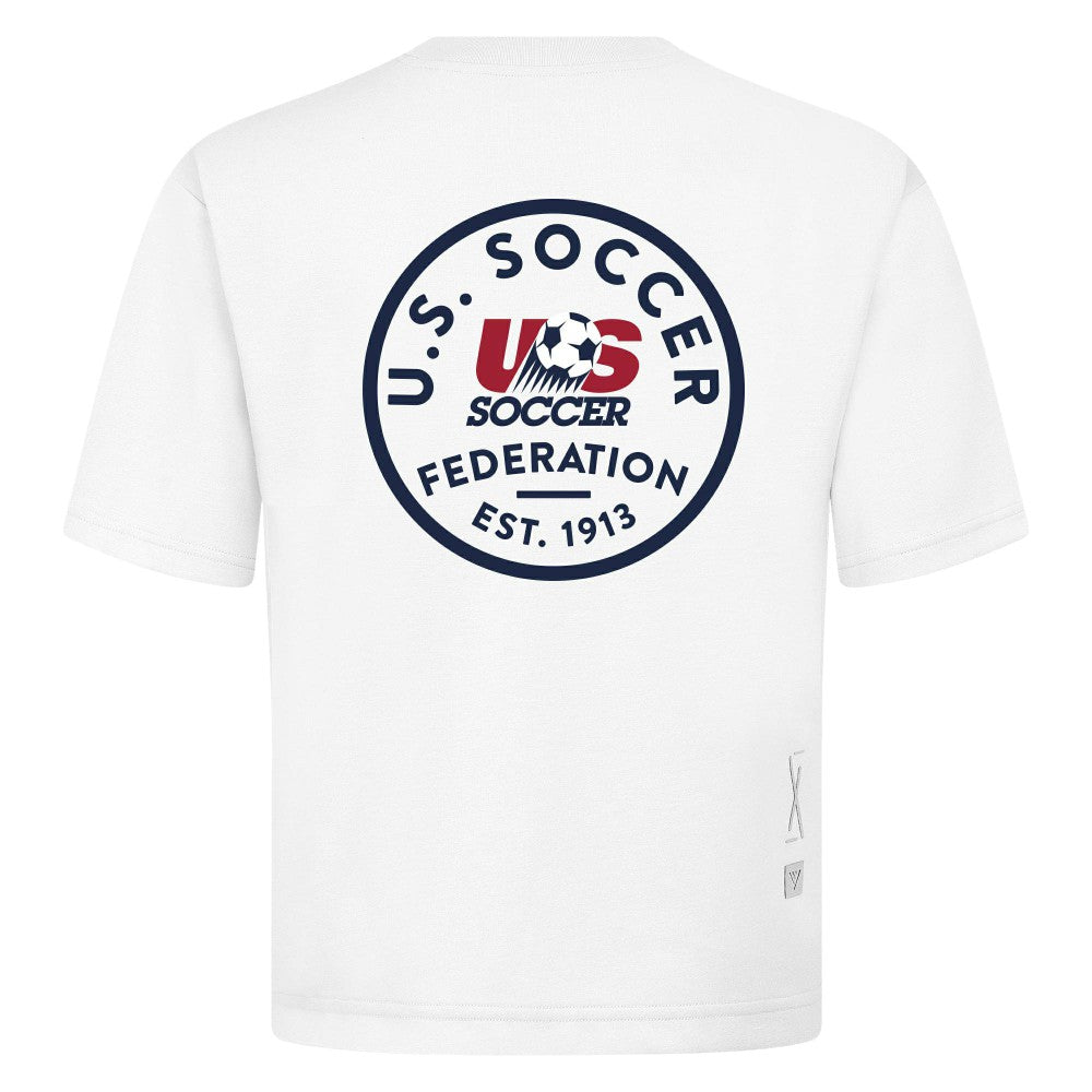 USMNT Levelwear Luxe Signature Knit Transit T-Shirts - White