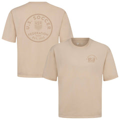 USMNT Levelwear Luxe Signature Knit Transit Tonal T-Shirts - Khaki