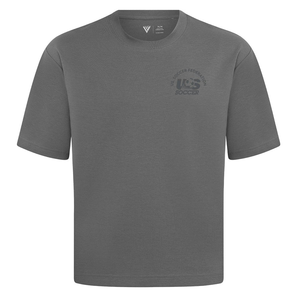 USMNT Levelwear Luxe Signature Knit Transit T-Shirts - Gray