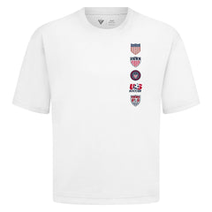 USMNT Levelwear Luxe Signature Knit Timeline T-Shirts - White
