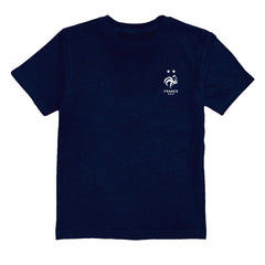 France National Team Vive La Fete Youth Impressions Artwork T-Shirts - Navy