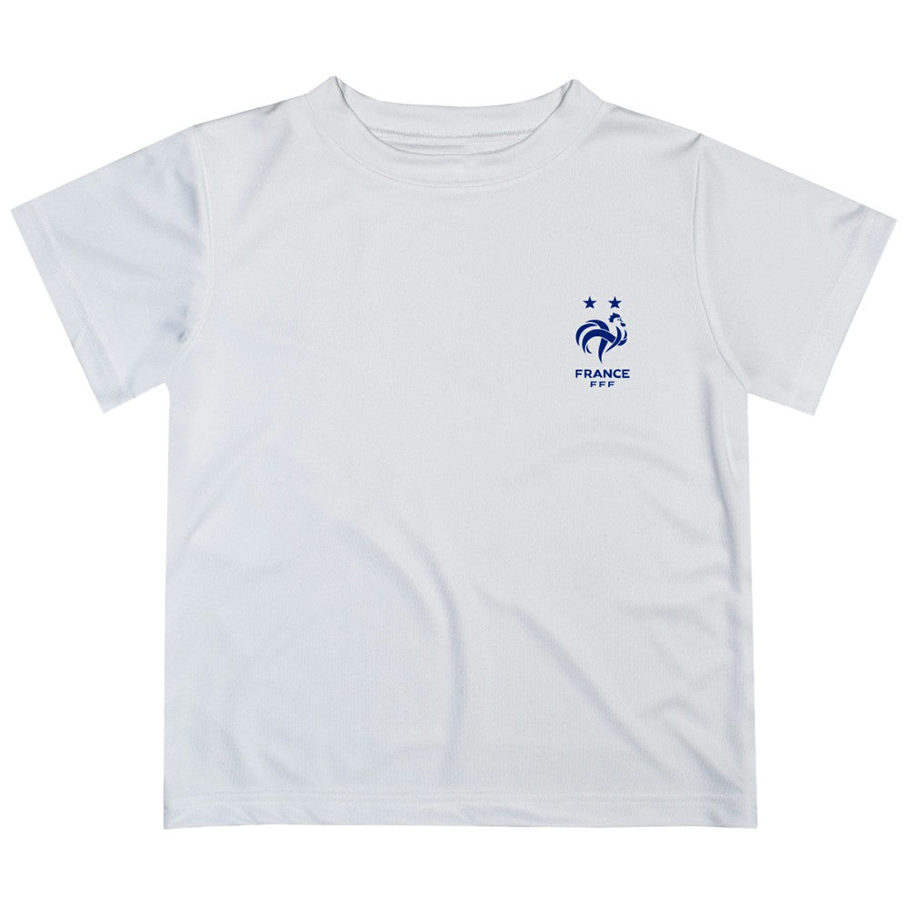 France National Team Vive La Fete Youth Impressions Artwork T-Shirts - White