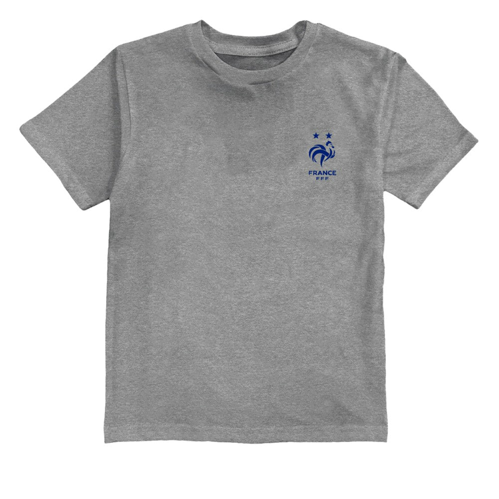 France National Team Vive La Fete Youth Impressions Artwork T-Shirts - Gray