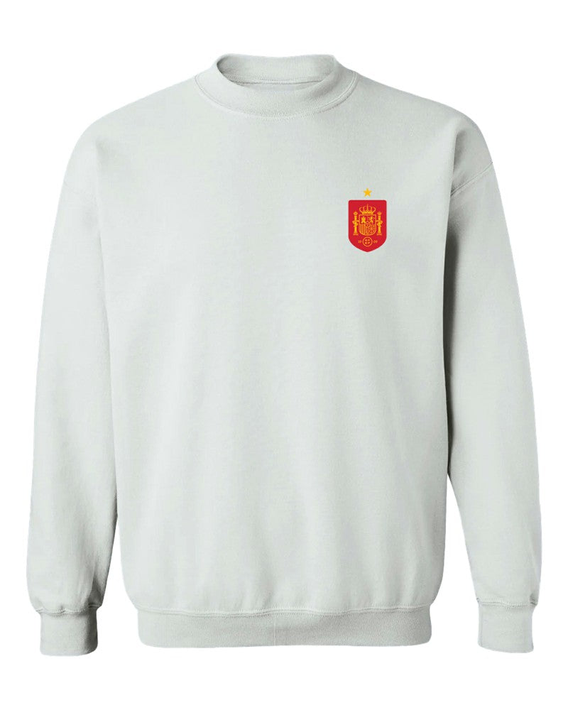 Spain National Team Vive La Fete Women's Impressions Artwork Sweatshirt - White