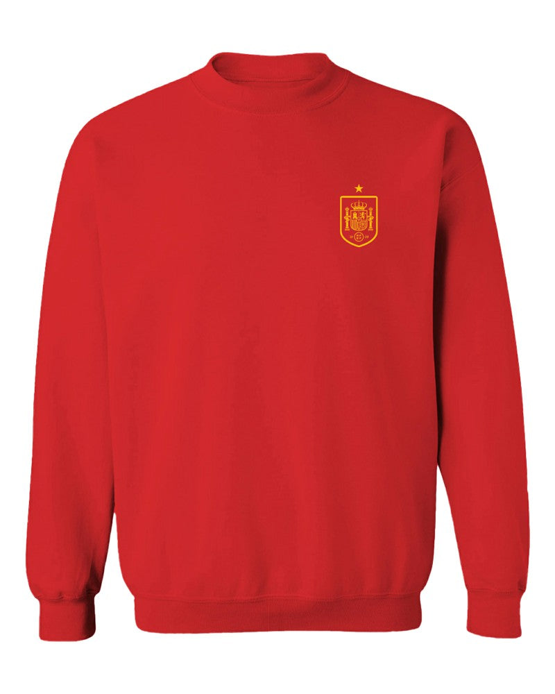 Spain National Team Vive La Fete Women's Impressions Artwork Sweatshirt - Red