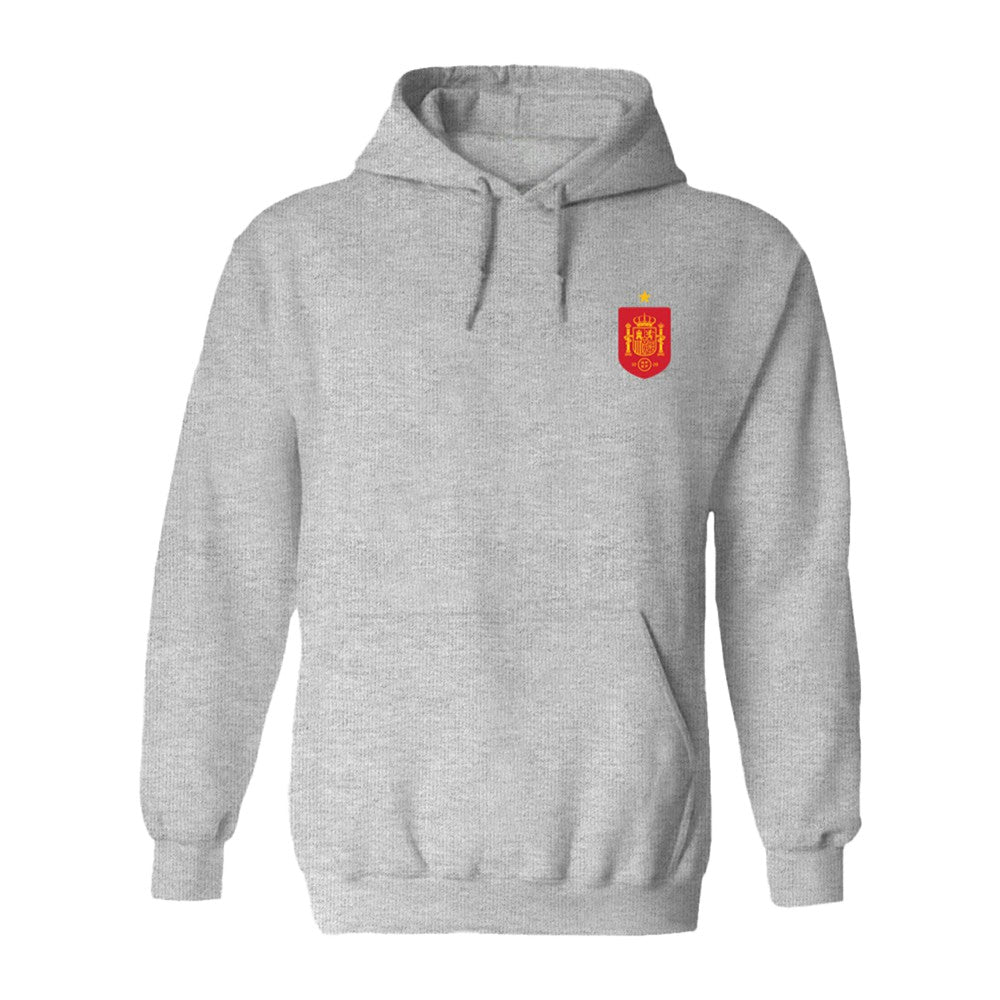 Spain National Team Vive La Fete Women's Impressions Artwork Hoodie - Gray