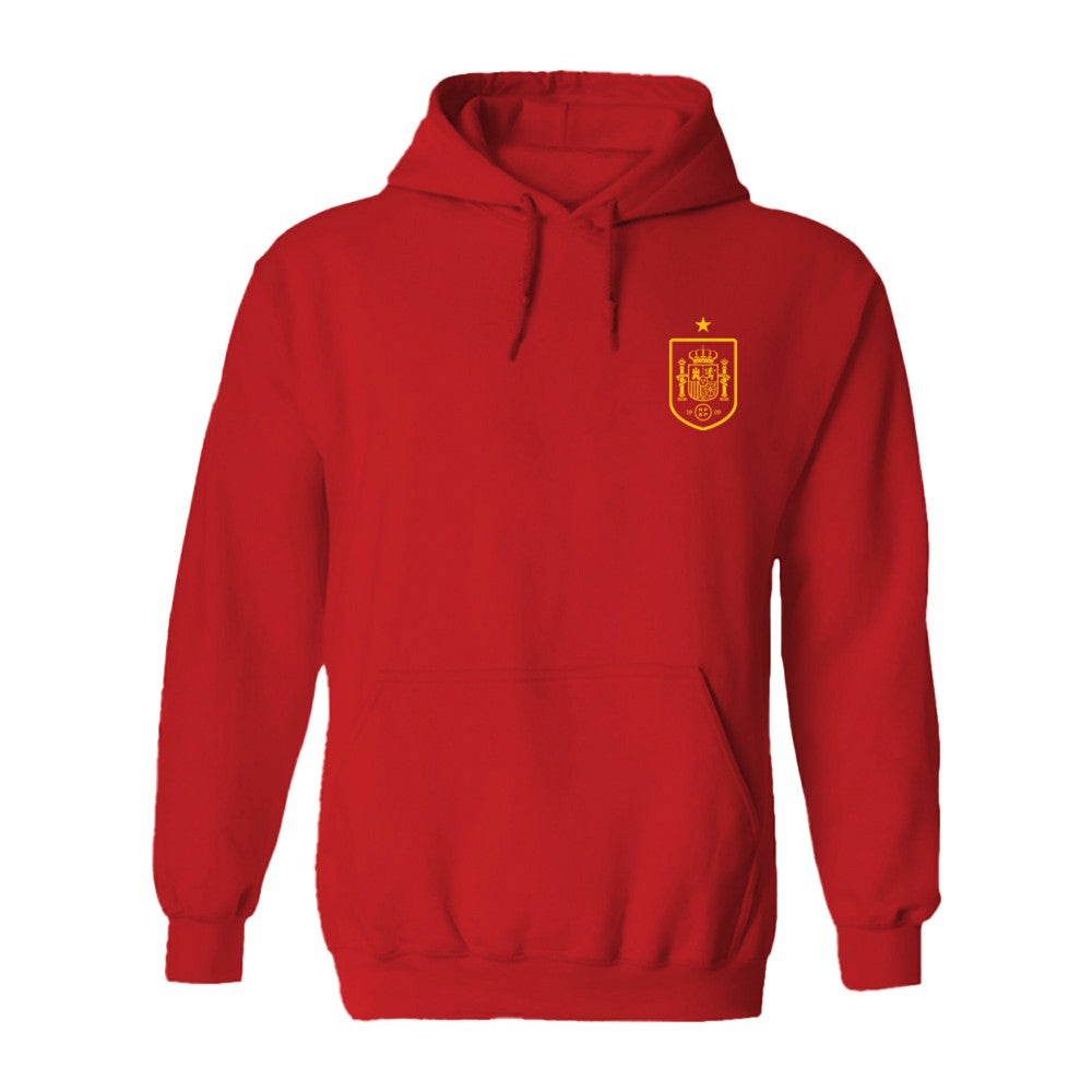 Spain National Team Vive La Fete Women's Impressions Artwork Hoodie - Red