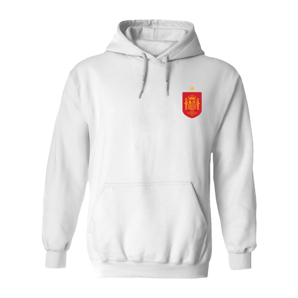 Spain National Team Vive La Fete Women's Impressions Artwork Hoodie - White