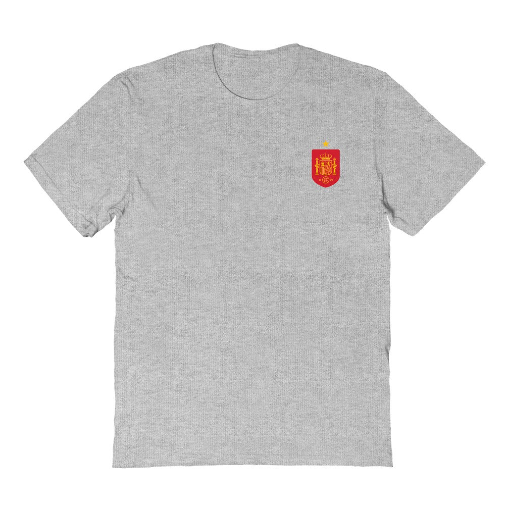 Spain National Team Vive La Fete Women's Impressions Artwork Fitted T-Shirts - Gray