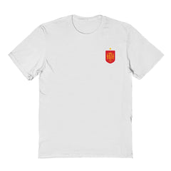 Spain National Team Vive La Fete Women's Impressions Artwork Fitted T-Shirts - White