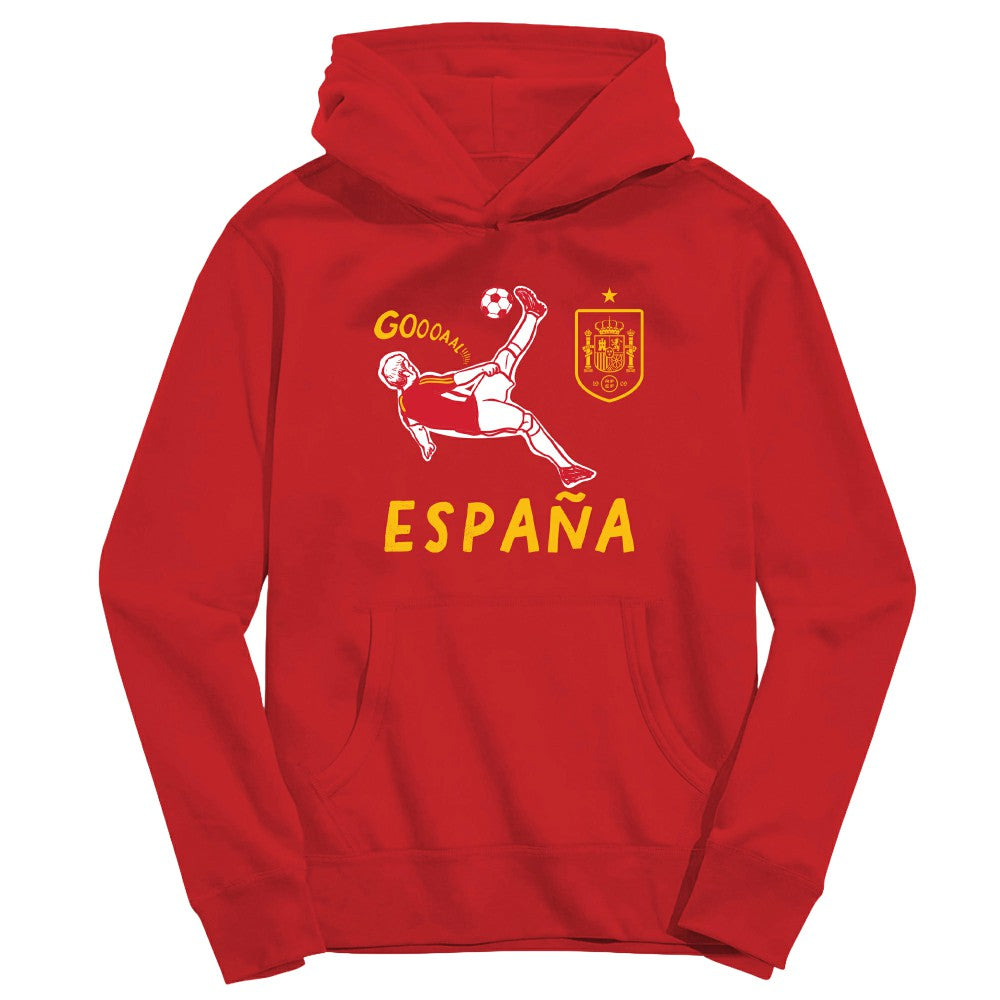 Spain National Team Vive La Fete Youth Chilena Style Hoodie - Red