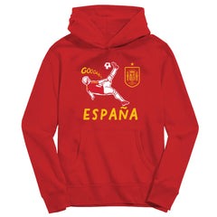Spain National Team Vive La Fete Youth Chilena Style Hoodie - Red