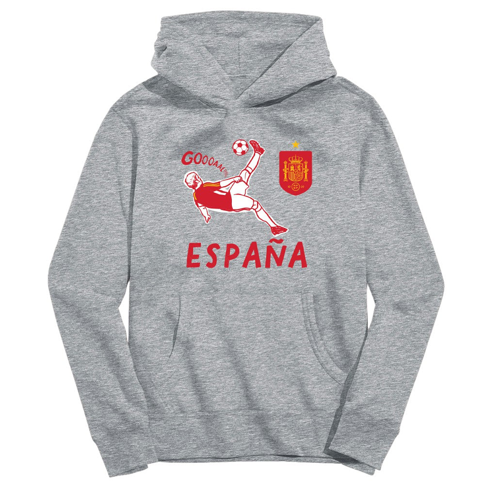Spain National Team Vive La Fete Youth Chilena Style Hoodie - Gray